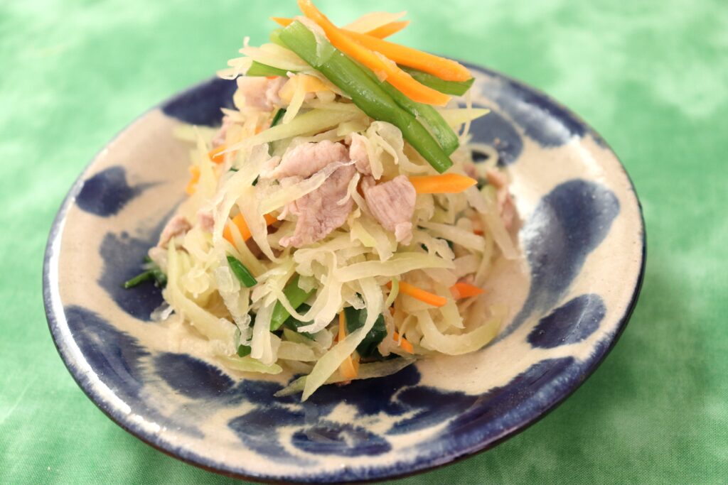 豚肉と青パパイヤの炒め物のレシピ長崎産直マチュラルファーム通販サイト