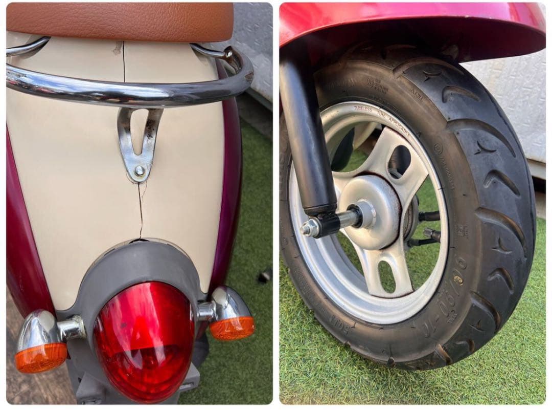 ヤマハ ビーノ-2 エンジン機関良好 各所点検整備済み 可愛いクリーム色