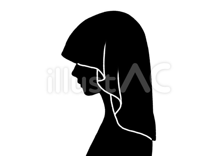 ホットドリンクを飲むパーカーの横顔女の子のイラスト素材90802913- PIXTA