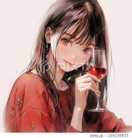 手のイラスト素材 ワイングラスを持つ手Vtuber・配信向けフリー素材Hand Holding wine glass Illustrationfor Vtuber
