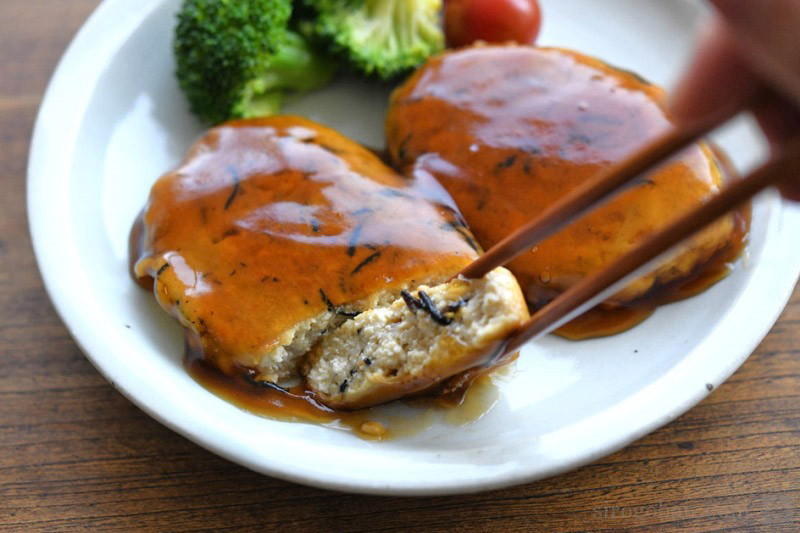 4毒抜き とにかく美味しい!お弁当&作り置きにぴったり豆腐ハンバーグ🍽️✨