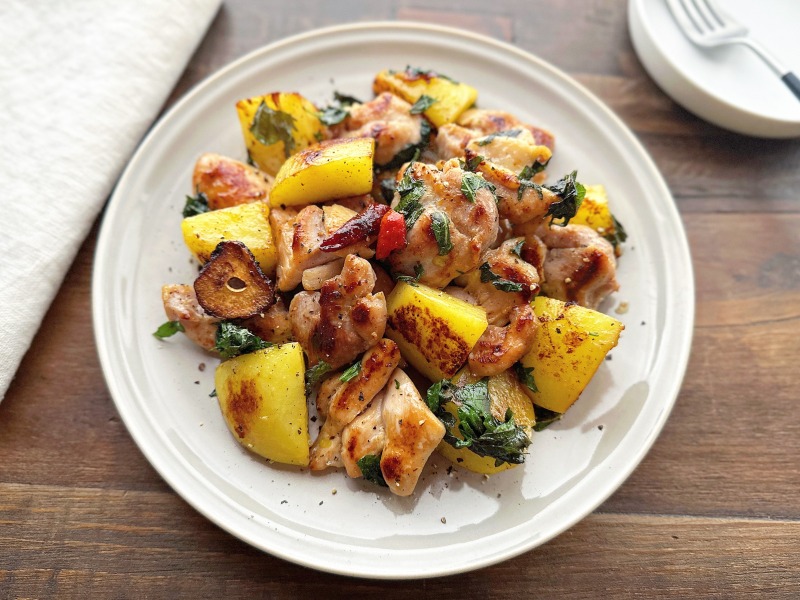 鶏むね大葉レモンチキン 10分おかず♡鶏むねしっとり♡