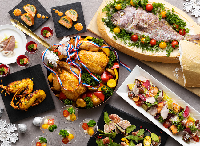 モダンなクリスマスメニューレストランテンプレート無料ベクトル素材