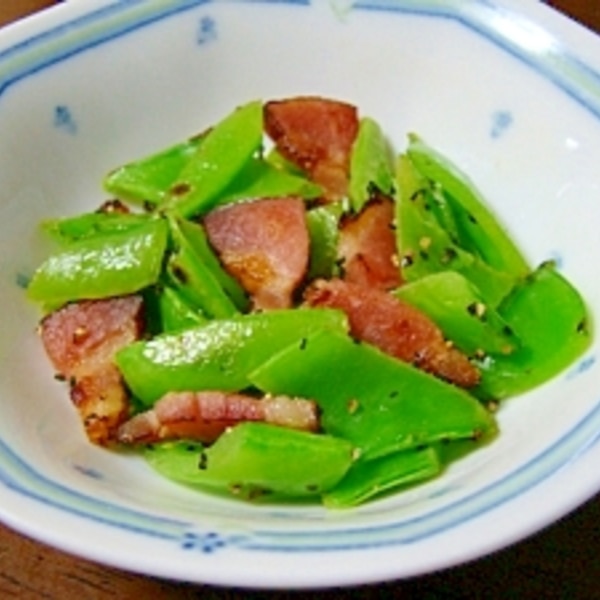 絹さやおかか煮・絹さやおかか煮サラダ