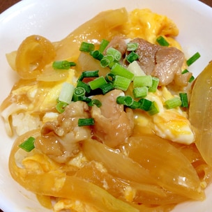 超簡単！うどんｽｰﾌﾟで卵丼 親子丼