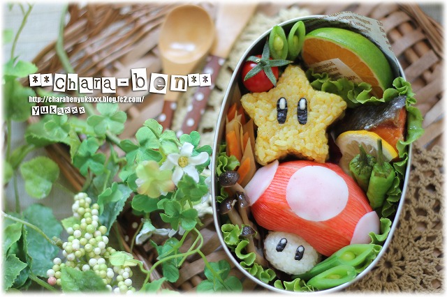 プチトマトでキノコ♪ キャラ弁おかず