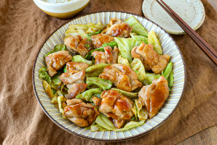 とりとキャベツのオイスターソース炒め