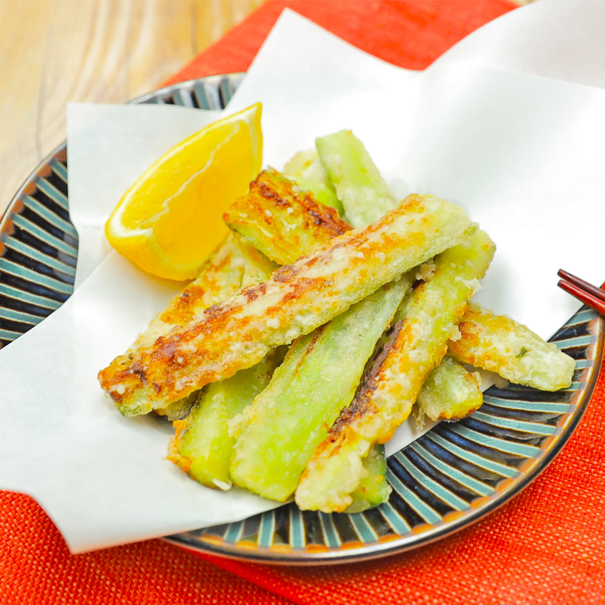 揚げ鶏ときゅうりの中華だれがけ