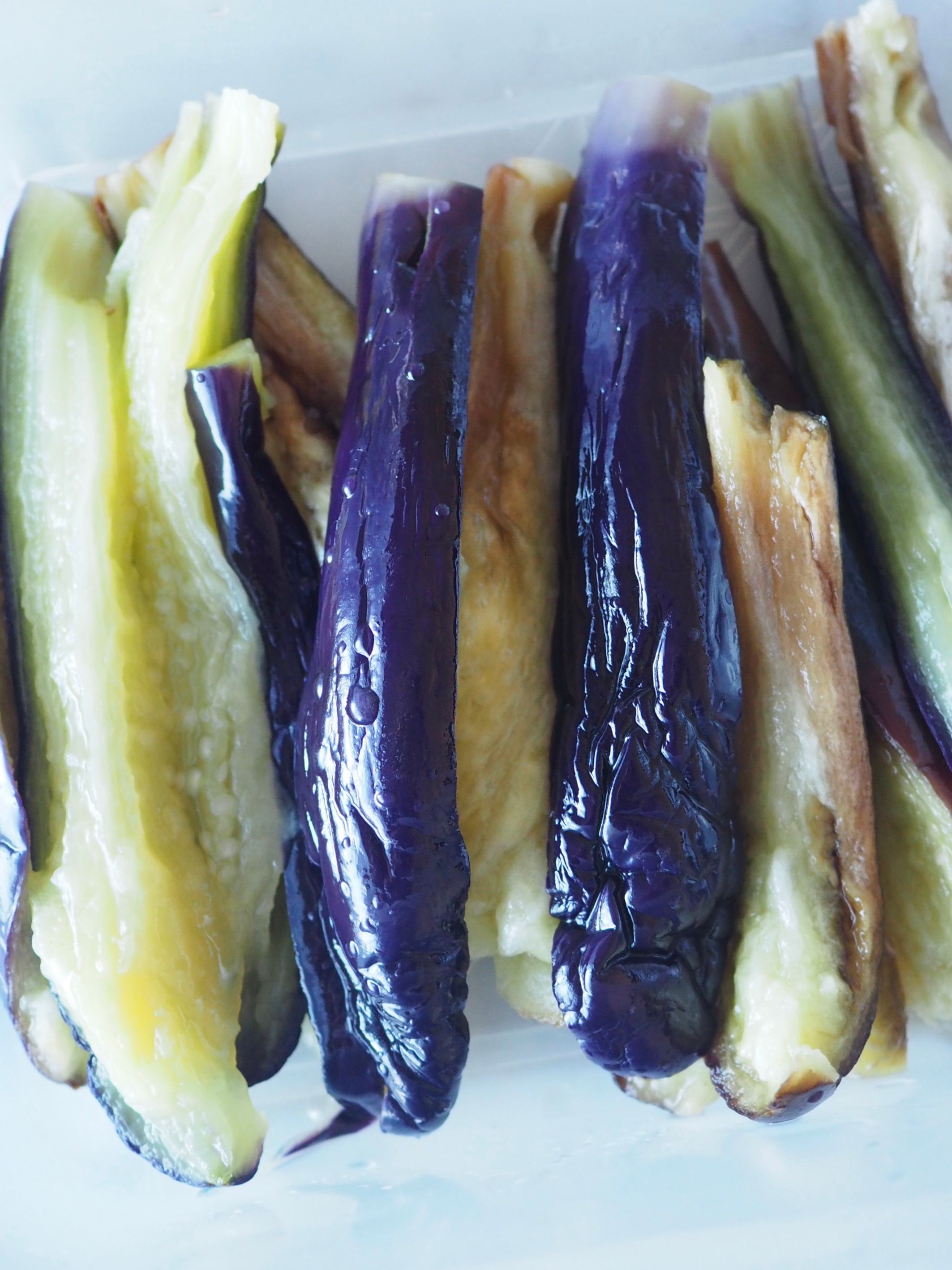 レンジで簡単!! たまねぎとナスのナムル