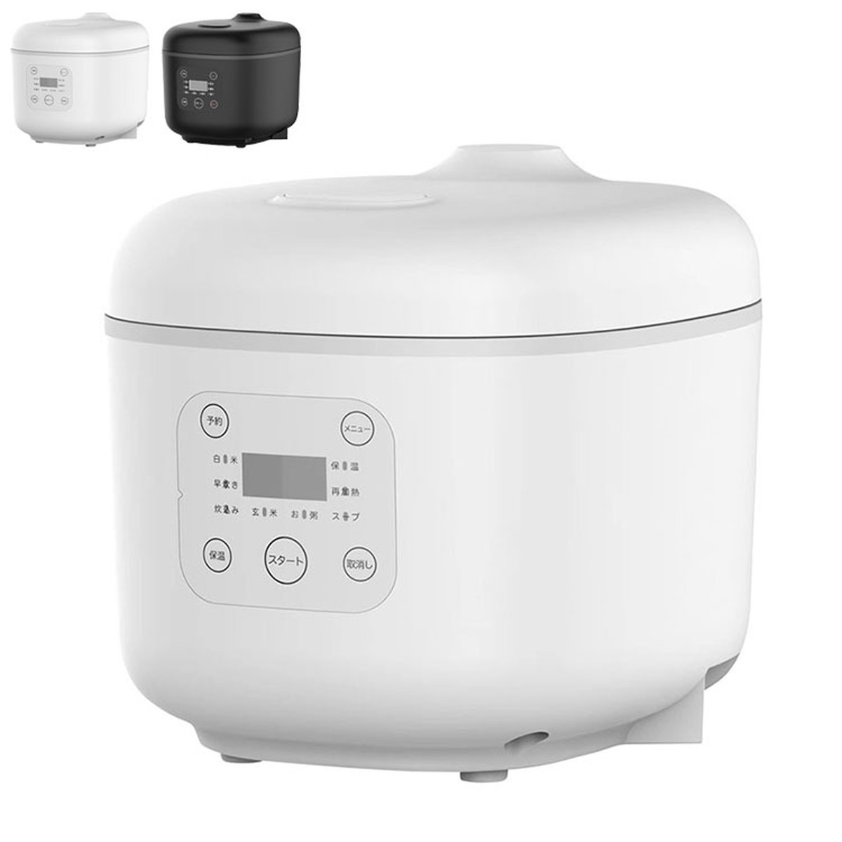 アイリスオーヤマ ジャー炊飯器 1.5合 ホワイト RC-MF15-W 1台 - アスクル