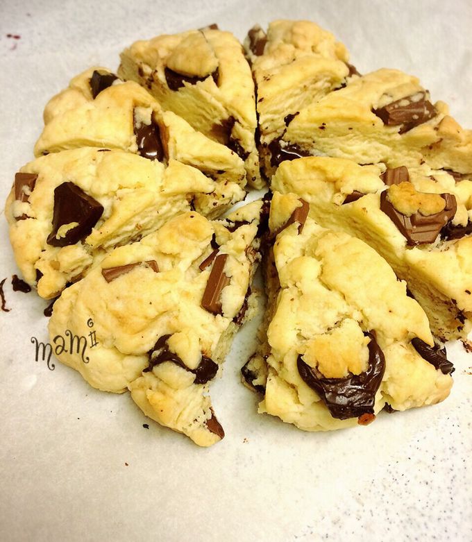 ホットケーキミックスでチョコスコーン★スタバ風★