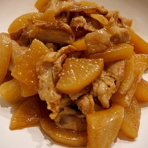 ポン酢でさっぱり ナスと豚バラ肉のみぞれ煮