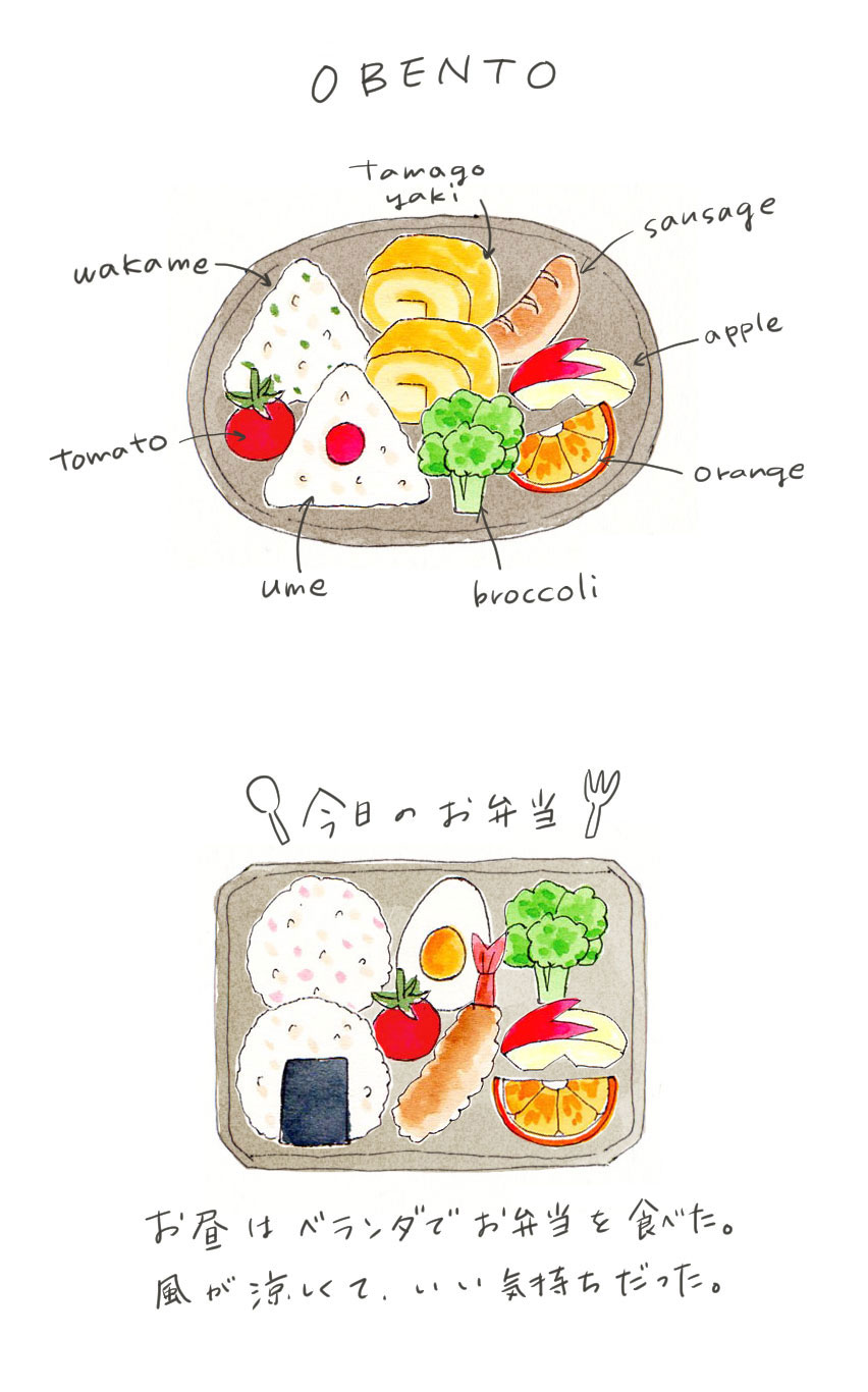 お子様ランチのオムライスイラストのフリー素材イラストイメージ