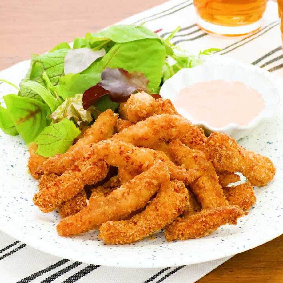 鶏むね肉のコンソメパン粉焼き