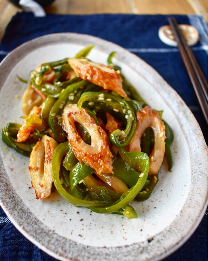 ピーマンのちくわじゃこきんぴら