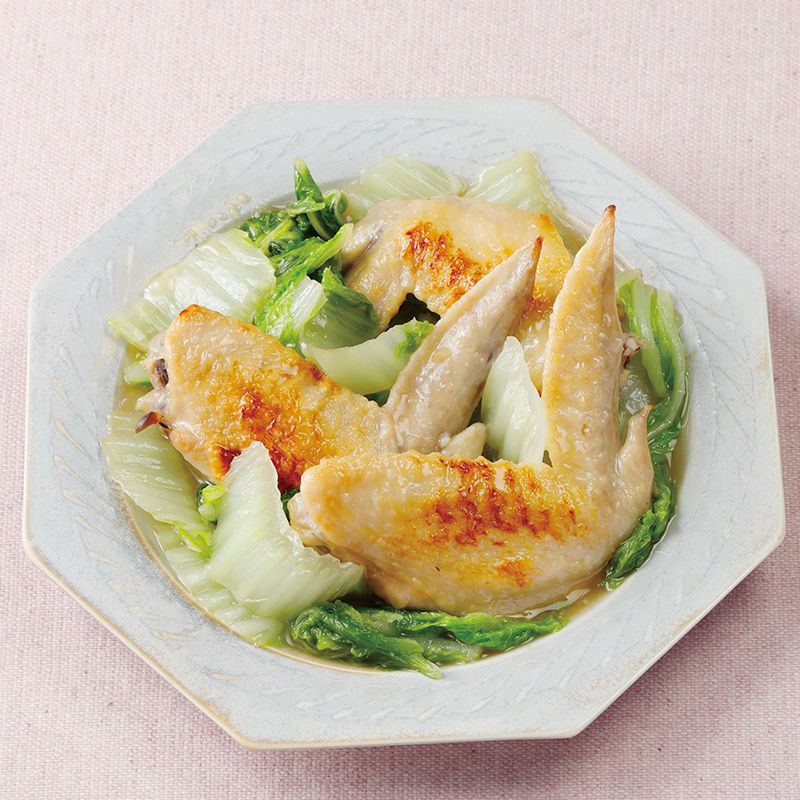 とろとろ手羽先と白菜のしょうがにらスープ、フーディストノート連載 - 魚料理と簡単レシピ