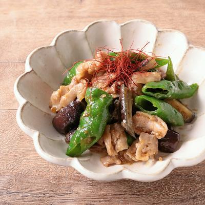 簡単作り置き カリカリじゃこと甘長とうがらしの炒め物