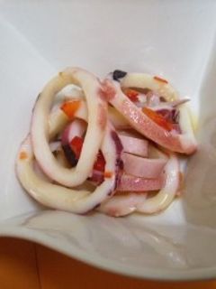 真イカのパプリカソース - サイゼリヤはちゃんとおいしい