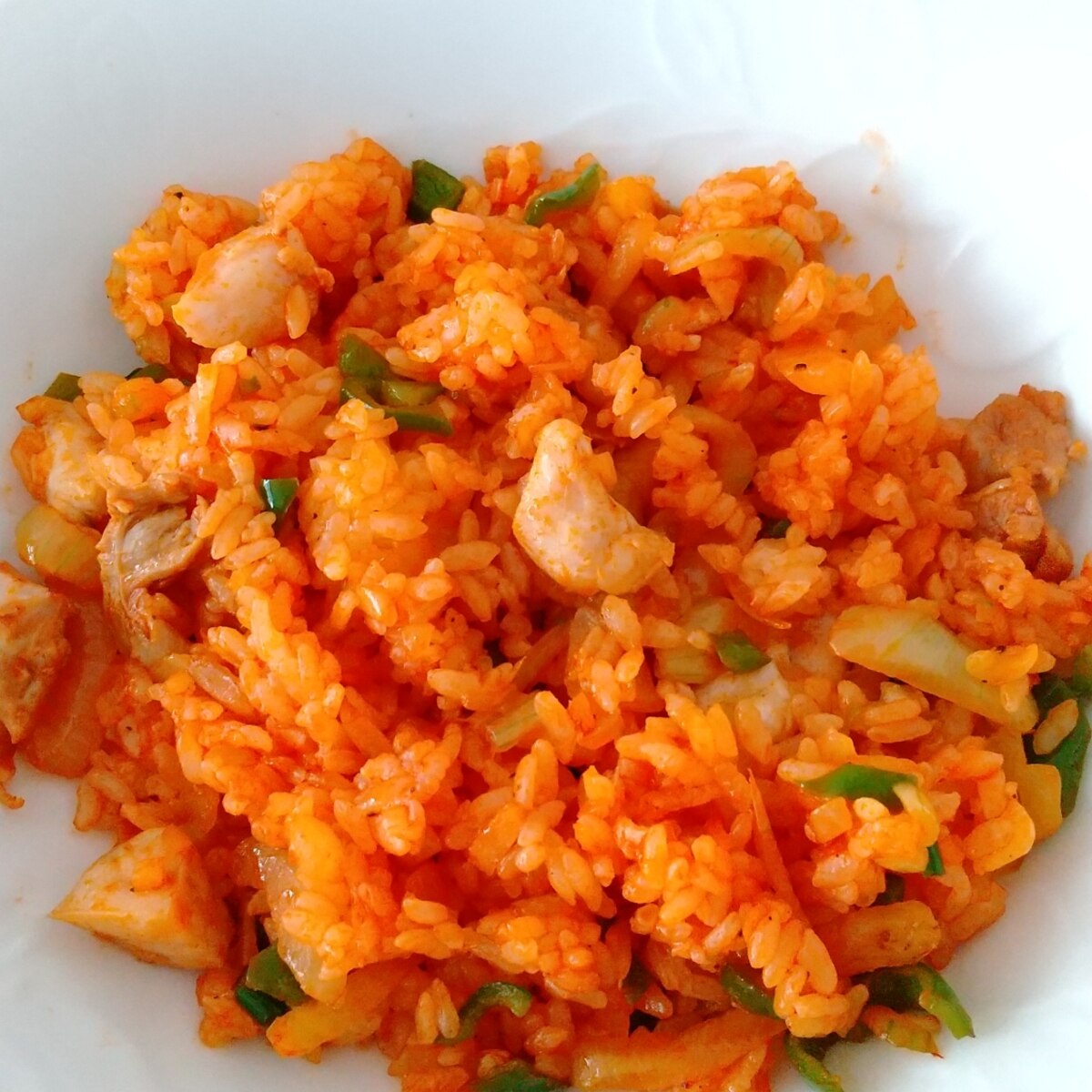 フライドチキンのガーリック炒飯