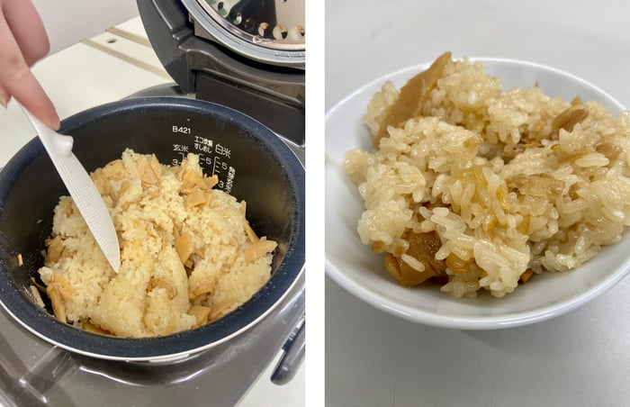 簡単で美味しい!もちもち舞茸おこわの作り方