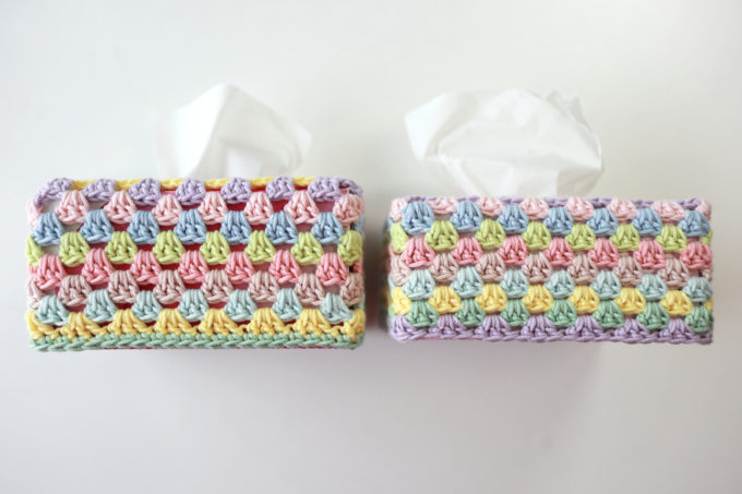 かぎ針編み ボックスティッシュケースの作り方💚 How to crochet
