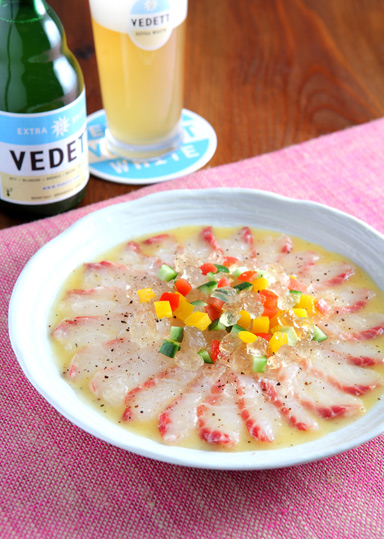 ぷりぷり食感♪はまちのカルパッチョクラシル