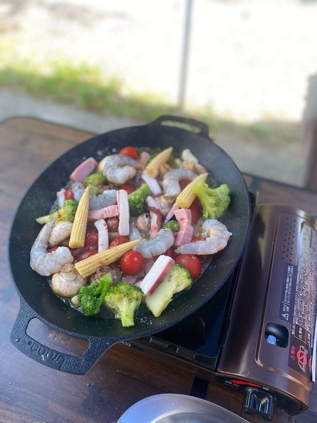 マルチグリドルで作るアヒージョのレシピTikTok