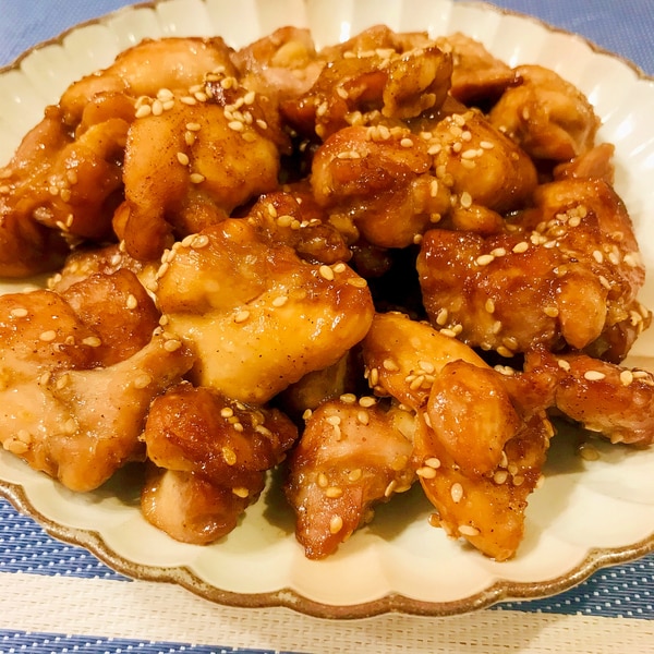 ヨシダソースで鶏の照り焼き