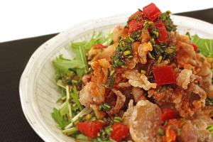 豚バラ肉のパパッとにら醤油炒め