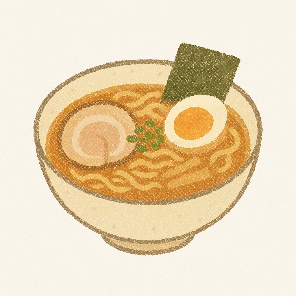 醤油ラーメンの線画イラスト イラスト素材6741337- フォトライブラリ