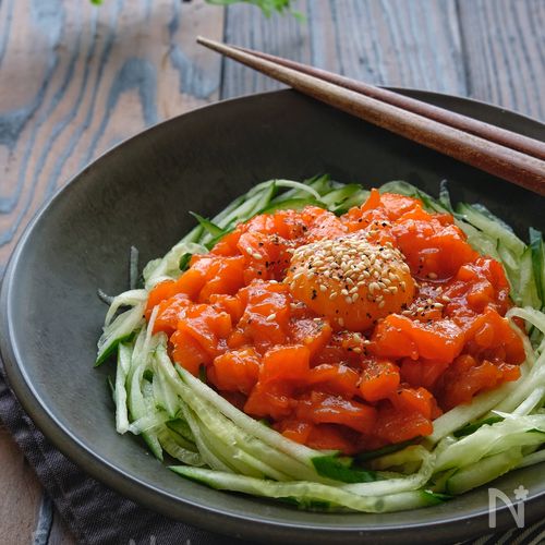 イナダのユッケ