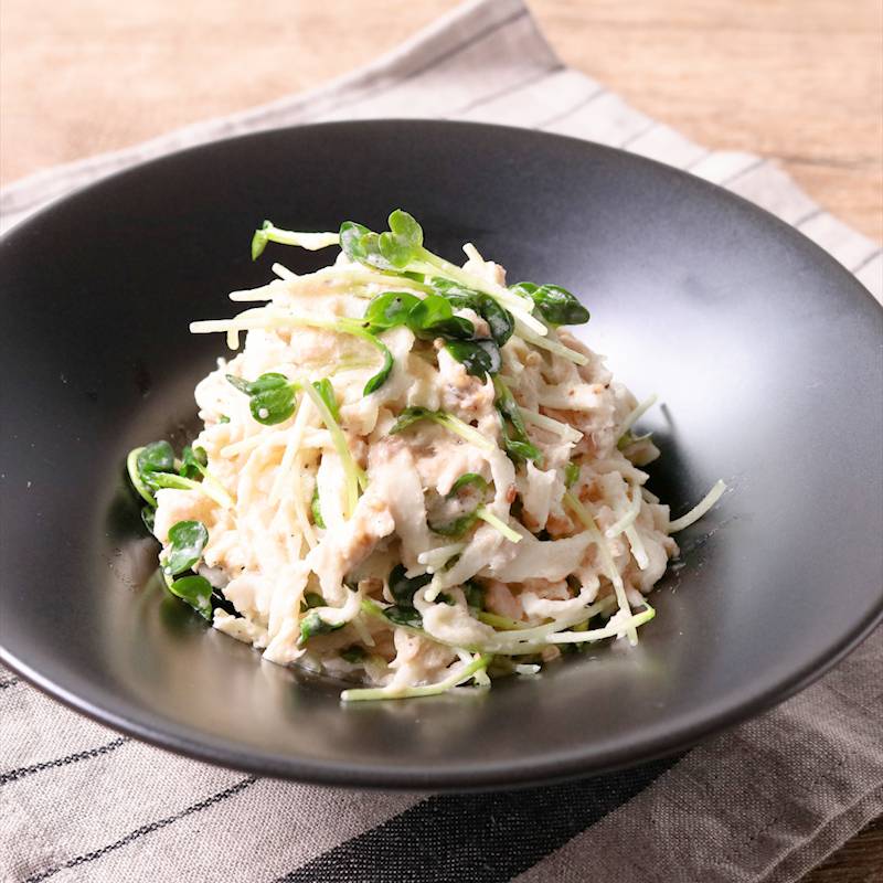 もりもり食べたい！かつおぶしが決め手の「大根サラダ」 : 作り置きおかずレシピとお弁当〜心と身体にやさしい料理を〜「鈴木美鈴オフィシャルブログ」Powered by ライブドアブログ