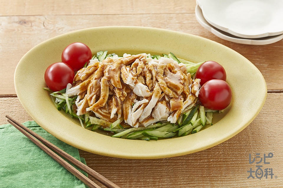 簡単和えるだけ！ サラダチキンのパルメザンサラダ