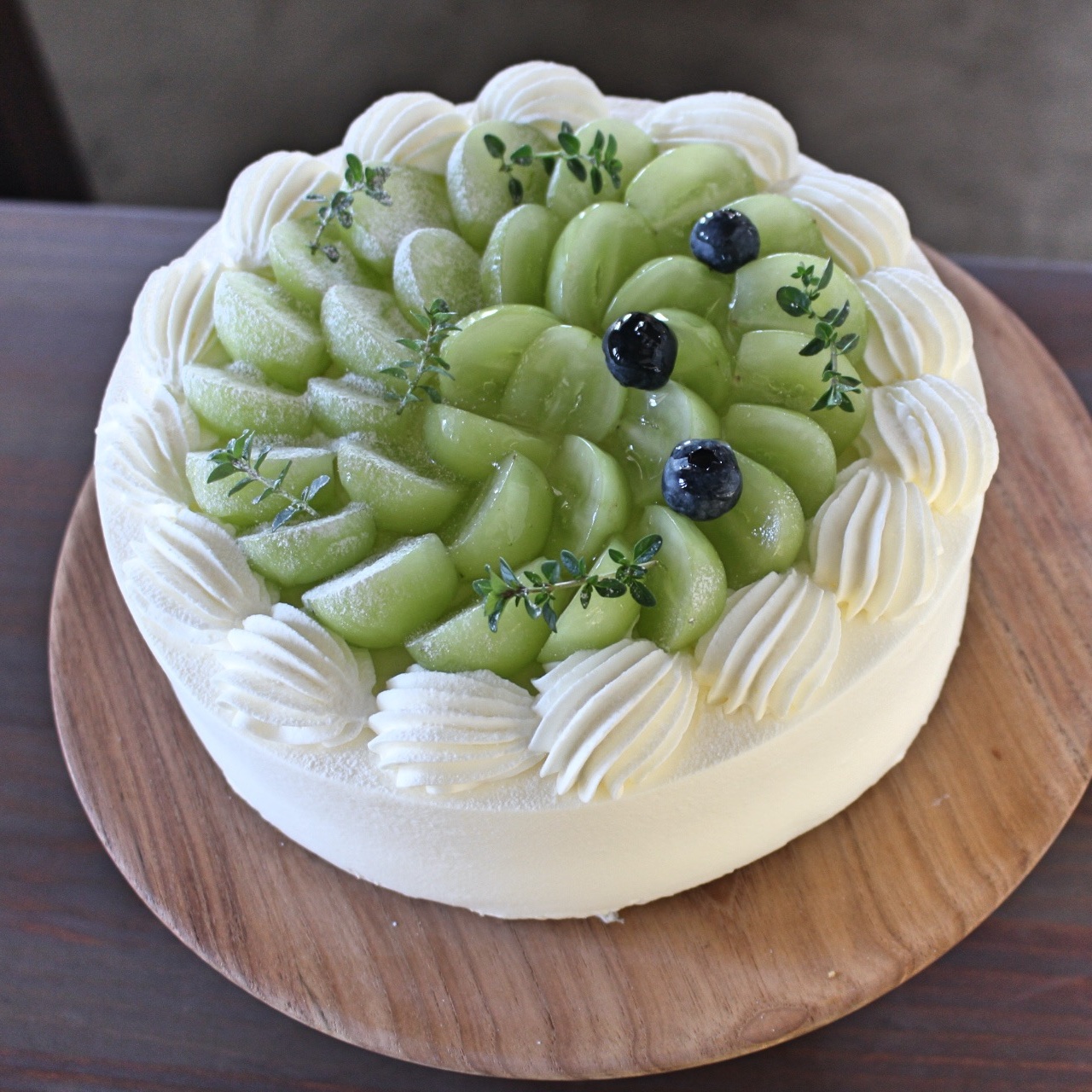 シャインマスカットのリースタルト