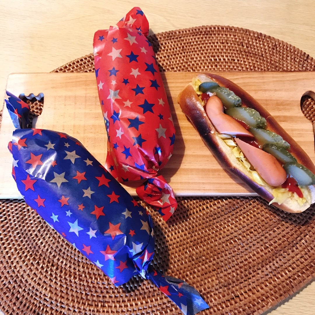 ホットドッグの包み方。しぃちゃんのひとり言ブログ