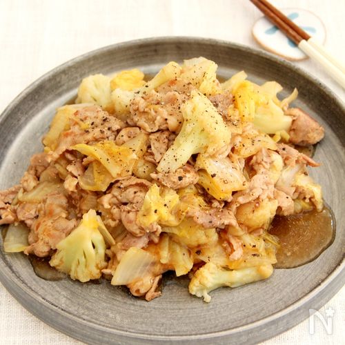 カリフラワーと豚肉のカレー煮