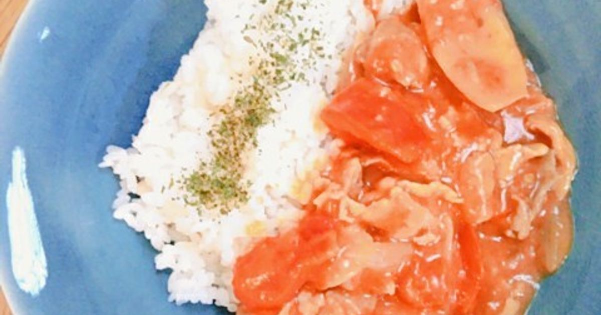 デミグラス缶で本格味！ 豚こま肉とマッシュルームのハヤシライス。気まぐれキッチン andante