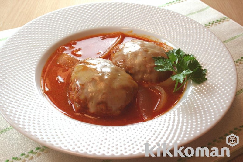 煮込みハンバーグ 和風の簡単レシピ 作り方 ：白ごはん.com