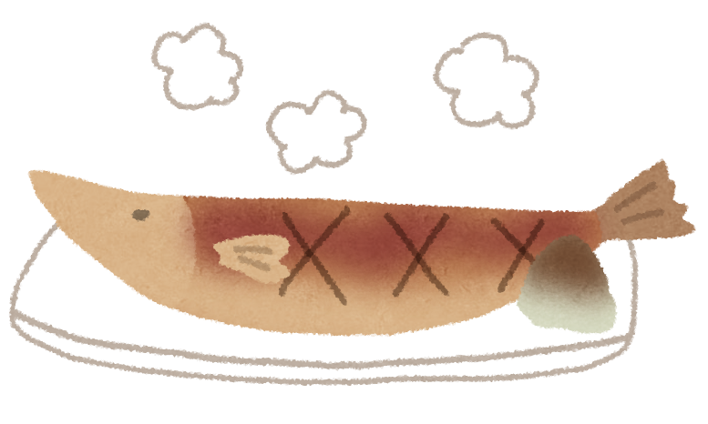 魚の煮付けのイラストかわいいフリー素材集 いらすとや