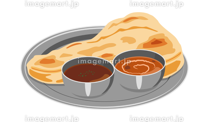 インド料理 ナン : ベクターイラストのイラスト素材・ベクター Image 147298871