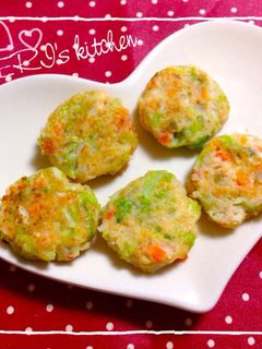 離乳食後期 ツナと豆腐と人参の和風おやき