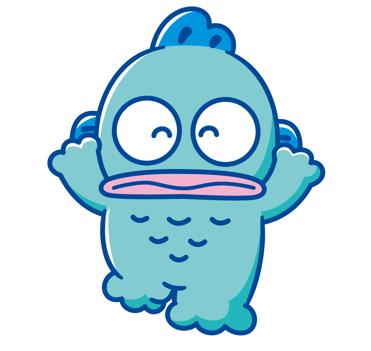 Sanrio サンリオラテクマ くま ハンギョドン ギョドン めじるし キーリング フィギュア ガチャ