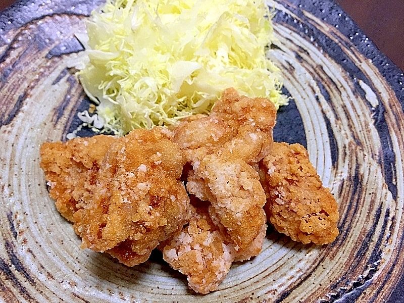 衣がポイント！カリカリジューシー！定食屋風の絶品唐揚げの作り方 ごはんが進むレシピ