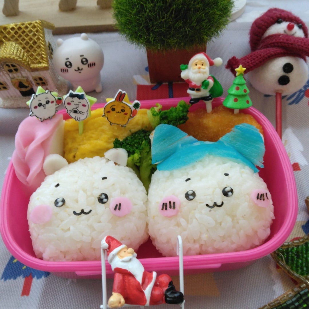 ちいかわハチワレおにぎり弁当