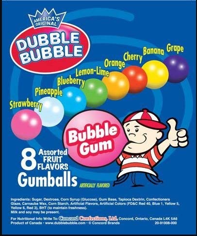 チクレットチューインガム ガムボールマシンの詰め替え用