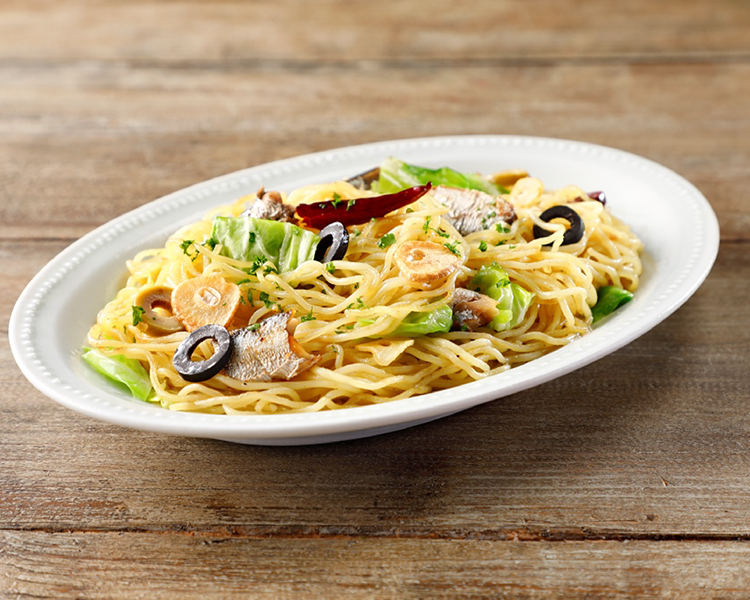 オイルサーディンガーリック炒め 簡単・大量作り置きズボラ飯フライパン調理あまきズム