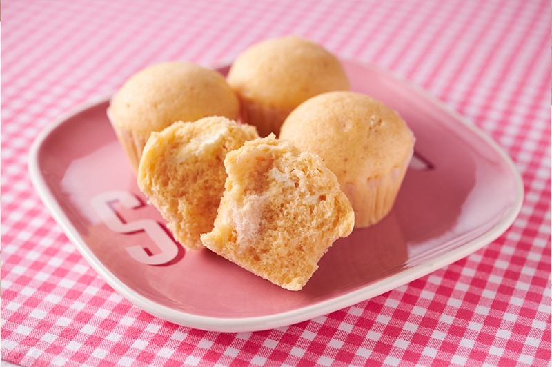 レンジでふわもち♡チーズ蒸しパン 米粉&薄力粉対応 タッパーでできる