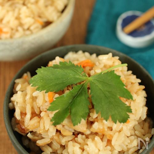 牡蠣の炊き込みごはん
