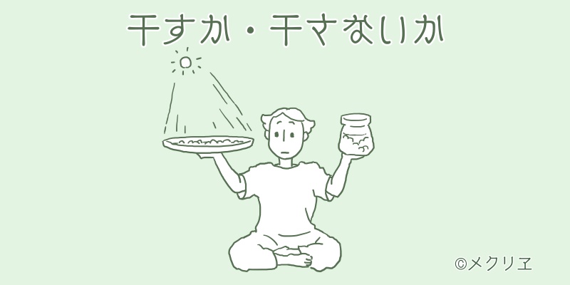 秋の梅干し秘密の菜園