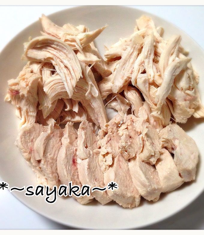 ゆで鶏で作る☆柔らか鶏むね肉のよだれ鶏。 by ほっこり～のクックパッド簡単おいしいみんなのレシピが392万品